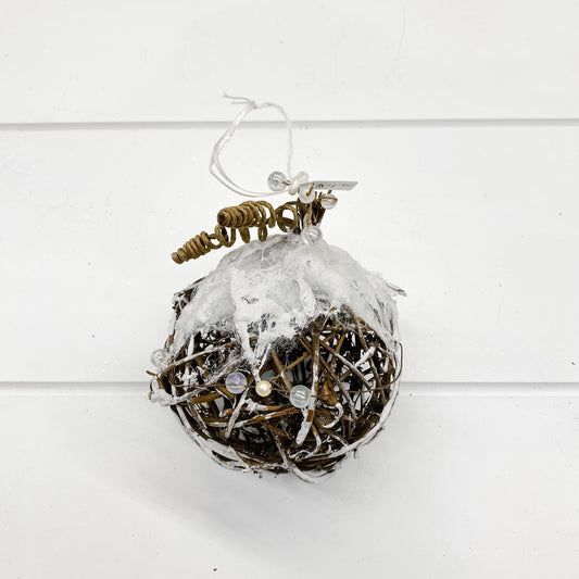 Rustic Ball Ornament