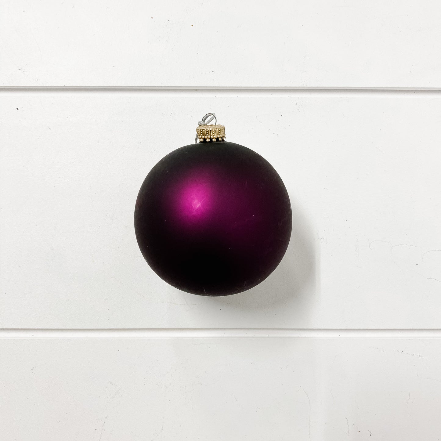 Deep Purple Large Ball Ornament