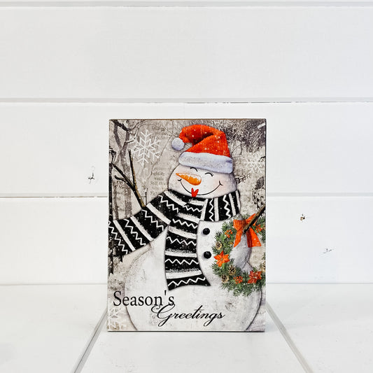 Snowman Plaque