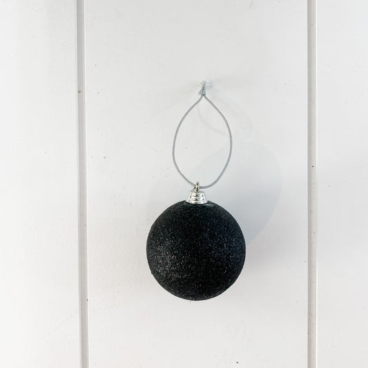 Black Ball Ornaments- Shatterproof