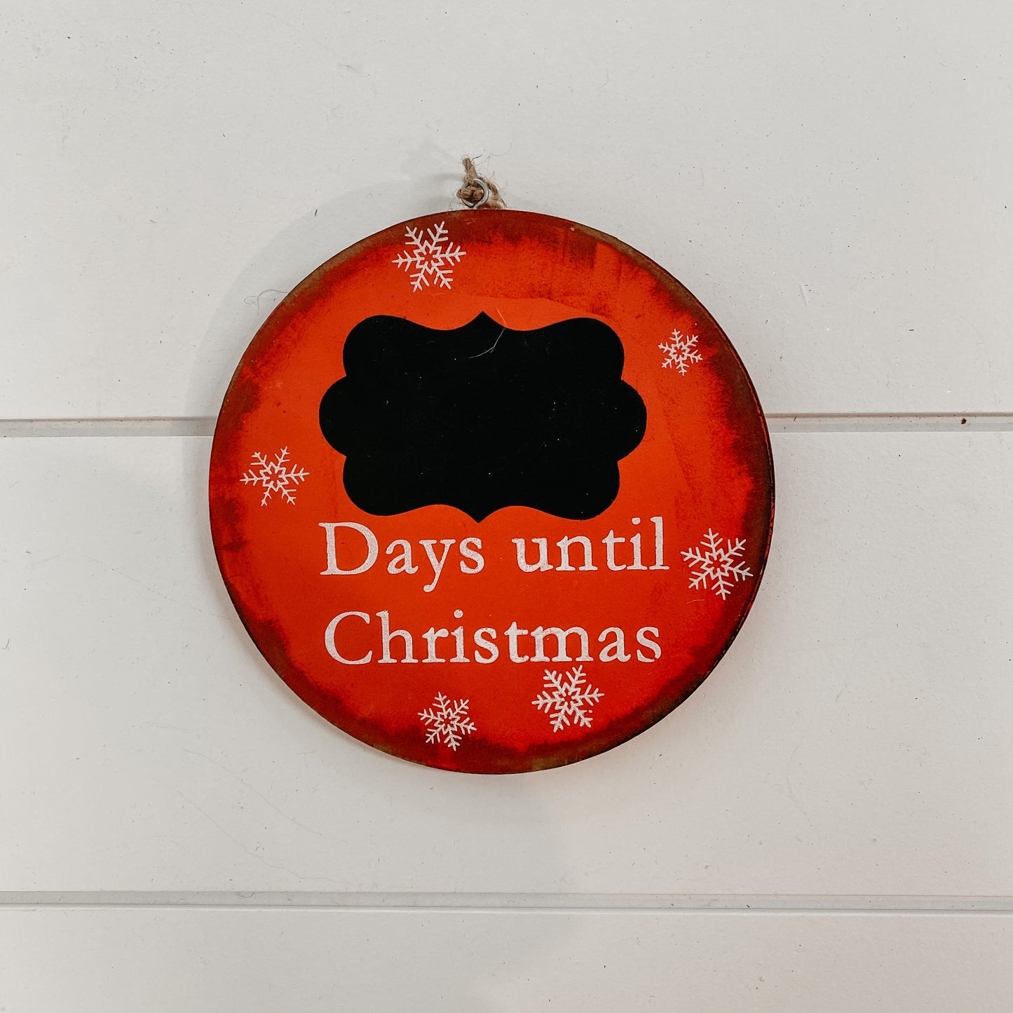 Days Until Christmas Chalkboard Plaque