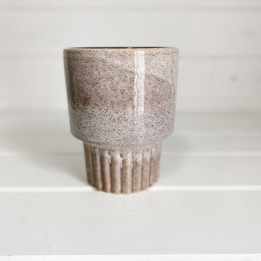 Multi toned Purple Ceramic Vase