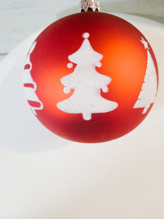 Red Christmas Tree Ball