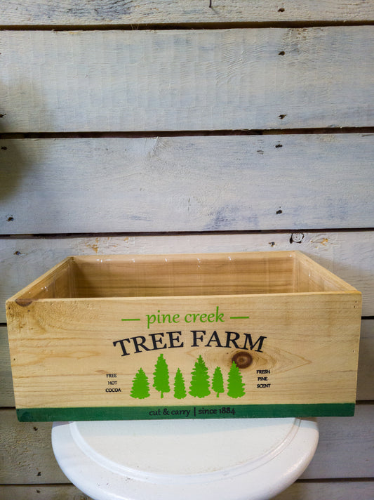 Tree Farm Wooden Box