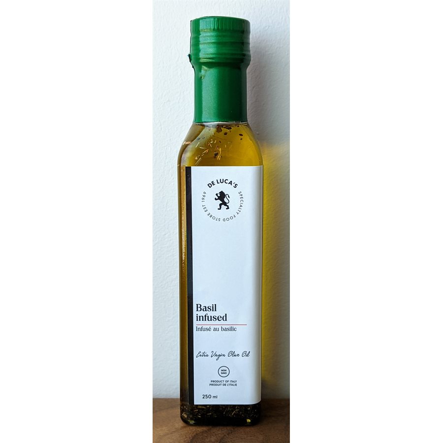 De Luca's Basil Infused Olive Oil