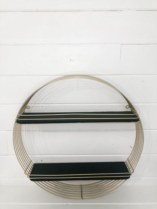 Gold Framed Circle Shelf