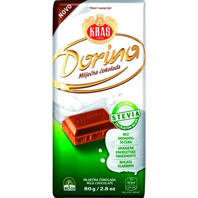 Kras Dorina Sugar Free Milk Chocolate - 80g