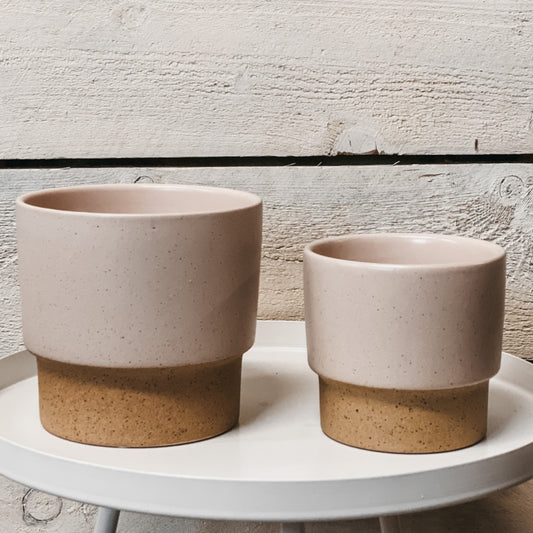 Pink Stoneware Pot