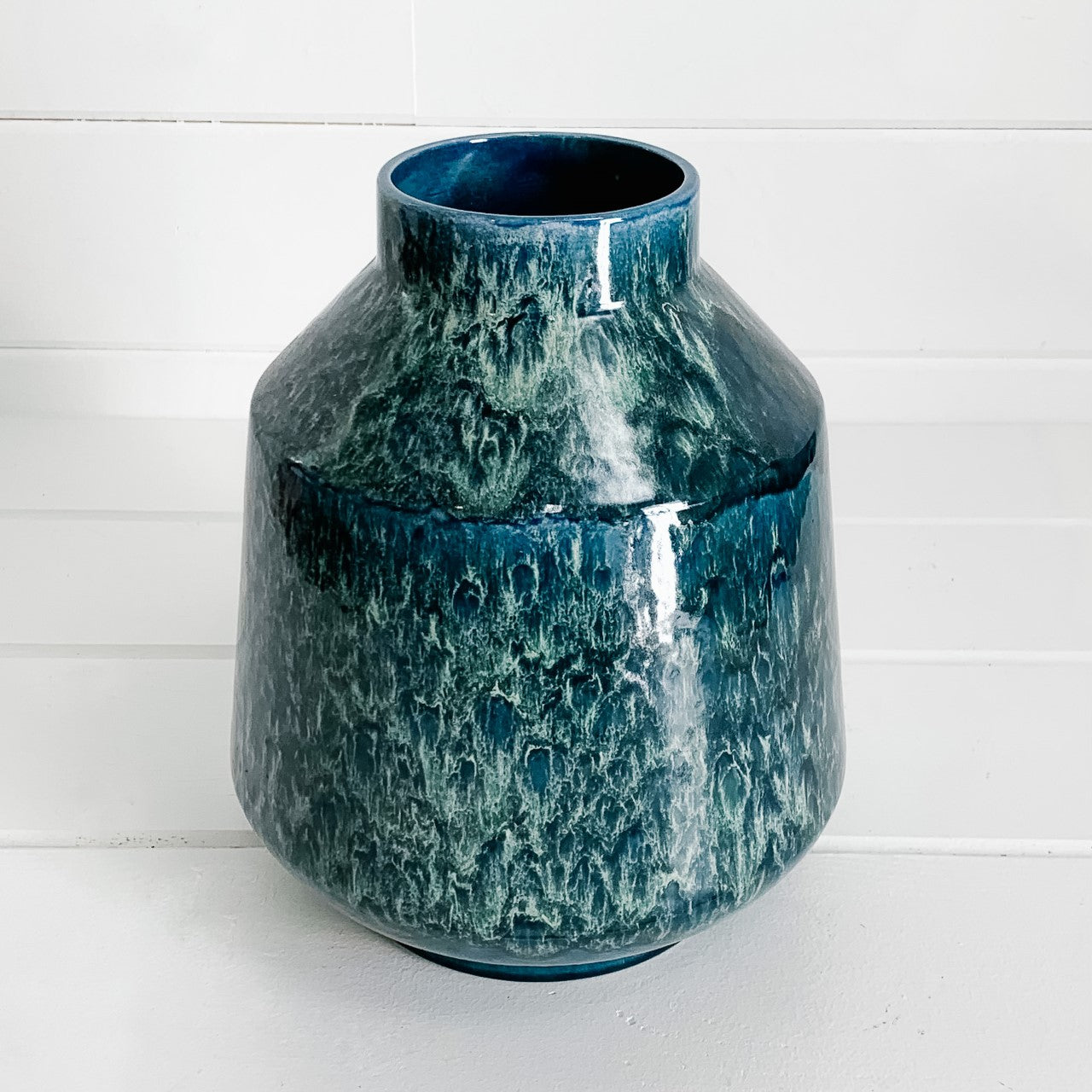 Blue Watercolour Vase