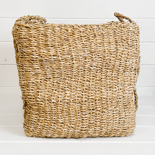Squared Seagrass Basket - 3 Sizes