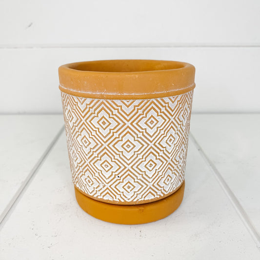 Terracotta Moroccan Pot & Saucer