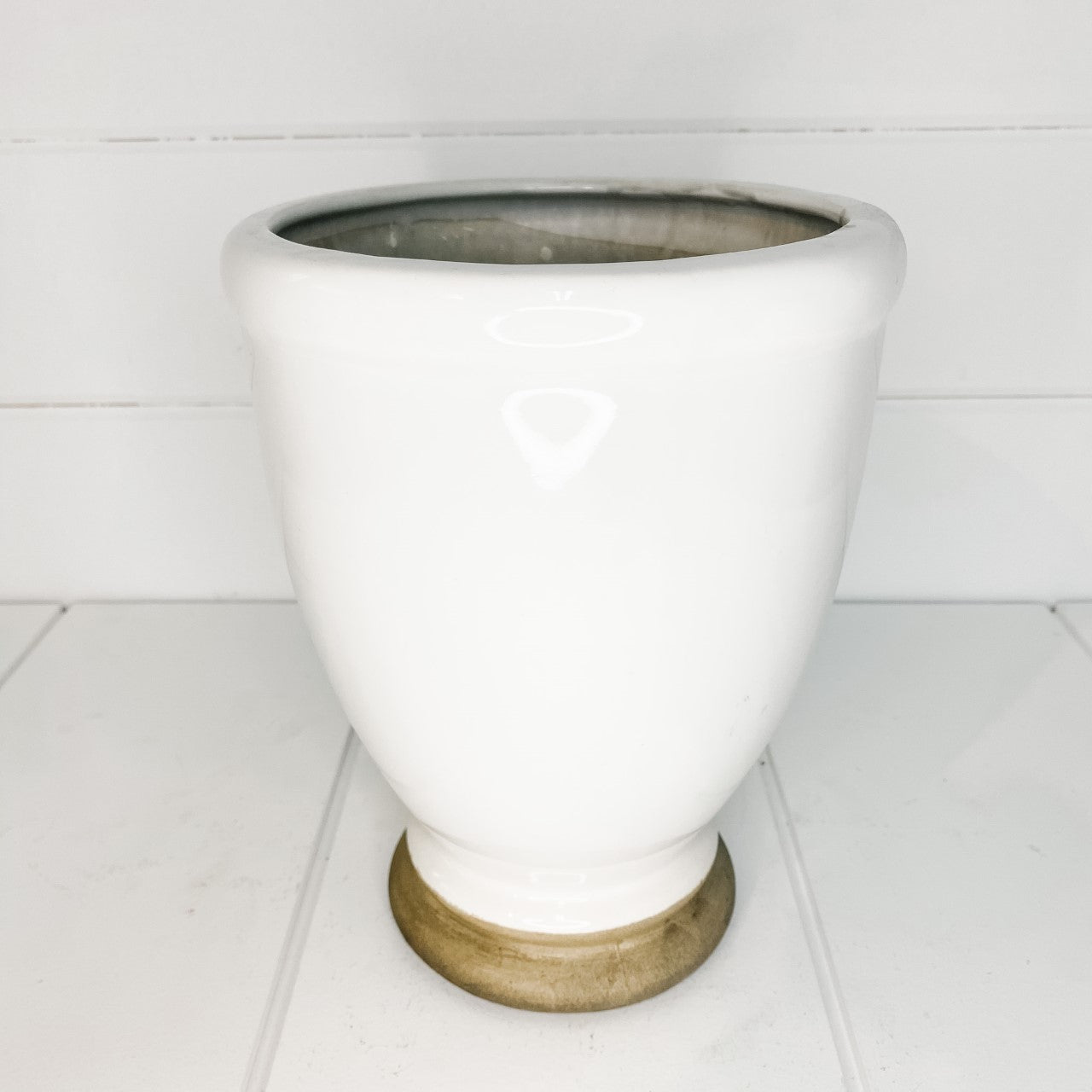 Glazed urn style vase/pot