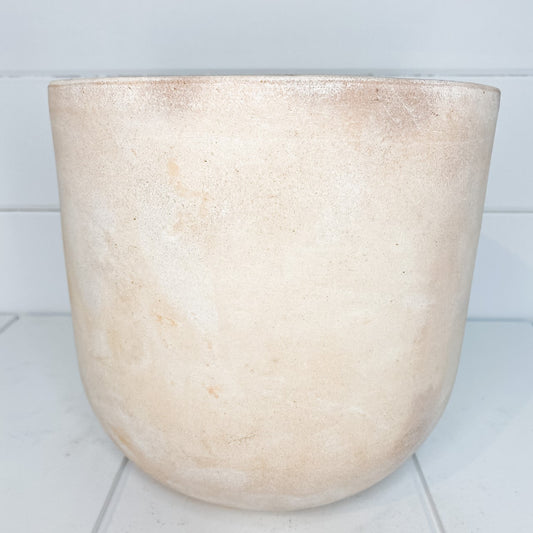 Washed terracotta planter.