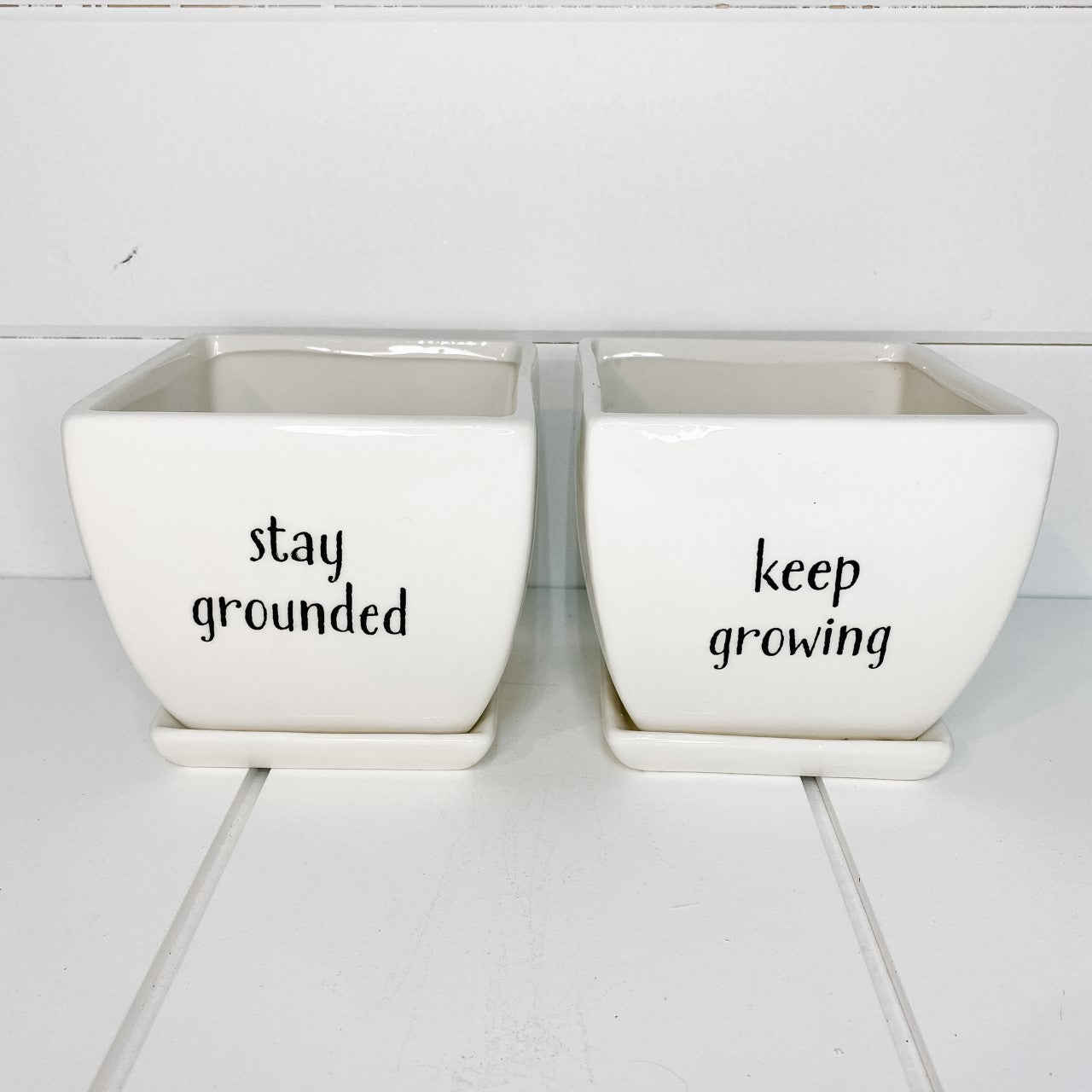 Quote plant pot - two options