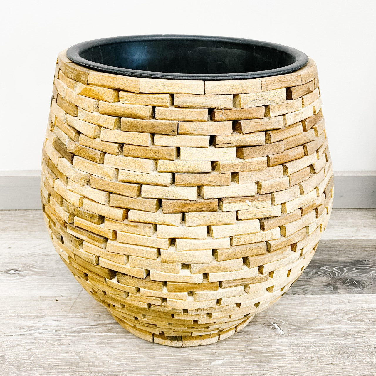 Stacked Wood Planter - Two Sizes