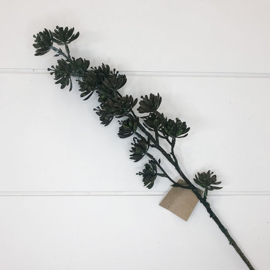 BURGUNDY/GREEN 22"H SUCCULENT SPRAY