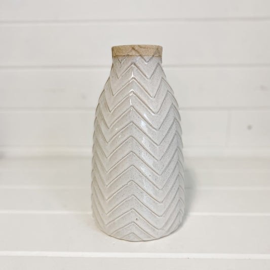 Herringbone Decorative Vase